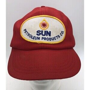 Vintage Snapback Hat Sun Petroleum Products Co / Cap / Oil Oilfield Gas Energy